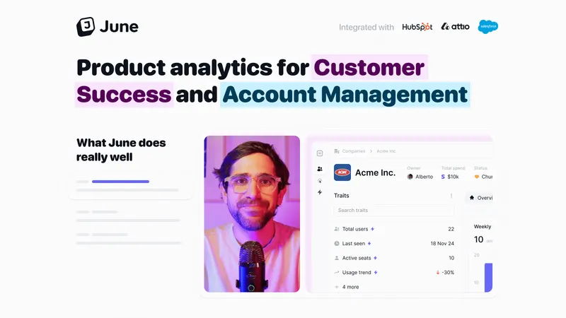 June - Product & Customer Analytics Software for B2B SaaS